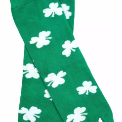 Bewild All Over Shamrocks Arm Warmers (Green With White Shamrocks)