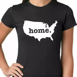 Bewild Cool Funny & Offensive America Is Home Girls T-shirt