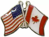 Bewild Lapel Pins American And Canadian Flag Lapel Pin