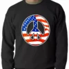 Bewild Nationality & Ethnic American Flag Peace Sign Crewneck 2 Bewild Nationality & Ethnic American Flag Peace Sign Crewneck