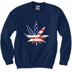 Bewild Nationality & Ethnic American Flag Pot Leaf Crewneck Sweatshirt 15 Bewild Nationality & Ethnic American Flag Pot Leaf Crewneck Sweatshirt