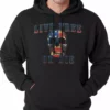 Bewild American Flag Skull - Live Free Or Die Adult Hoodie