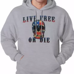 Bewild American Flag Skull - Live Free Or Die Adult Hoodie 15 Bewild American Flag Skull - Live Free Or Die Adult Hoodie