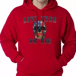 Bewild American Flag Skull - Live Free Or Die Adult Hoodie 19 Bewild American Flag Skull - Live Free Or Die Adult Hoodie