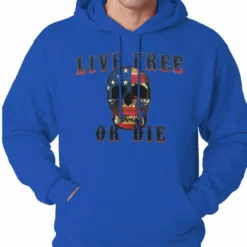 Bewild American Flag Skull - Live Free Or Die Adult Hoodie 20 Bewild American Flag Skull - Live Free Or Die Adult Hoodie