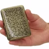 Bewild Cigarette Cases Antique Brass Paisley Cigarette Case (Regular Size Cigarettes)