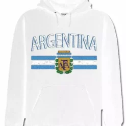 Bewild Argentina Vintage Flag International Hoodie Nationality & Ethnic