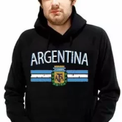 Bewild Argentina Vintage Flag International Hoodie Nationality & Ethnic
