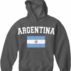 Bewild Argentina Vintage Flag International Hoodie Nationality & Ethnic