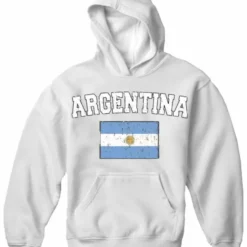 Bewild Argentina Vintage Flag International Hoodie Nationality & Ethnic