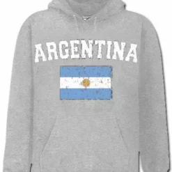 Bewild Argentina Vintage Flag International Hoodie Nationality & Ethnic