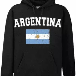 Bewild Argentina Vintage Flag International Hoodie Nationality & Ethnic