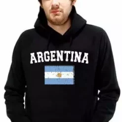 Bewild Argentina Vintage Flag International Hoodie Nationality & Ethnic