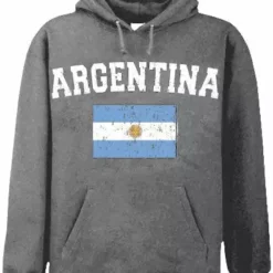 Bewild Argentina Vintage Flag International Hoodie Nationality & Ethnic
