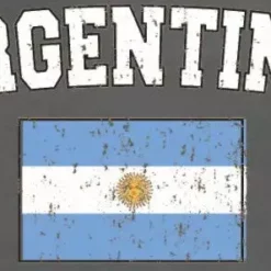 Bewild Argentina Vintage Flag International Hoodie Nationality & Ethnic