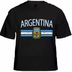 Bewild Argentina Vintage Flag International Mens T-Shirt