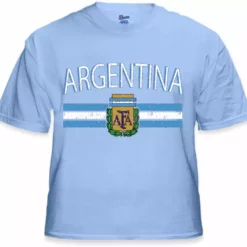 Bewild Argentina Vintage Flag International Mens T-Shirt