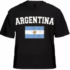 Bewild Argentina Vintage Flag International Mens T-Shirt
