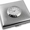 Bewild Cigarette Cases Art Deco Cigarette Case With Built In Clock (For Regular Size Only)