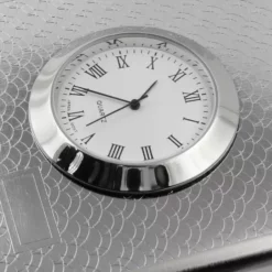 Bewild Cigarette Cases Art Deco Cigarette Case With Built In Clock (For Regular Size Only)