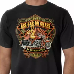 Bewild Ass Gas Or Grass Biker Shirt Biker Style