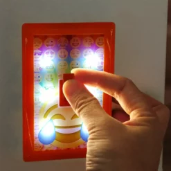 Bewild Assorted Stick-on Super Bright Emoji Wall Switch Night Light