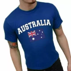 Bewild Australia Vintage Flag International Mens T-Shirt Nationality & Ethnic