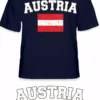 Bewild Nationality & Ethnic Austria Vintage Flag International Mens T-Shirt