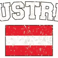 Bewild Nationality & Ethnic Austria Vintage Flag International Mens T-Shirt