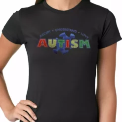 Bewild Autism Awareness - Accept, Understand, Love Ladies T-shirt
