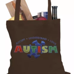 Bewild Autism Awareness - Accept, Understand, Love Tote Bag Positive Reinforcement