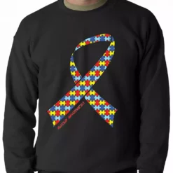 Bewild Autism Awareness Ribbon Crewneck Positive Reinforcement