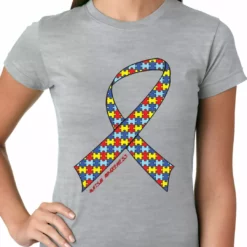 Bewild Autism Awareness Ribbon Girls T-shirt Positive Reinforcement