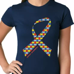 Bewild Autism Awareness Ribbon Girls T-shirt Positive Reinforcement