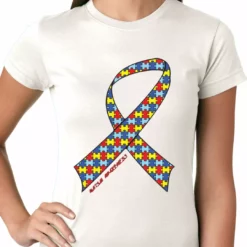 Bewild Autism Awareness Ribbon Girls T-shirt Positive Reinforcement