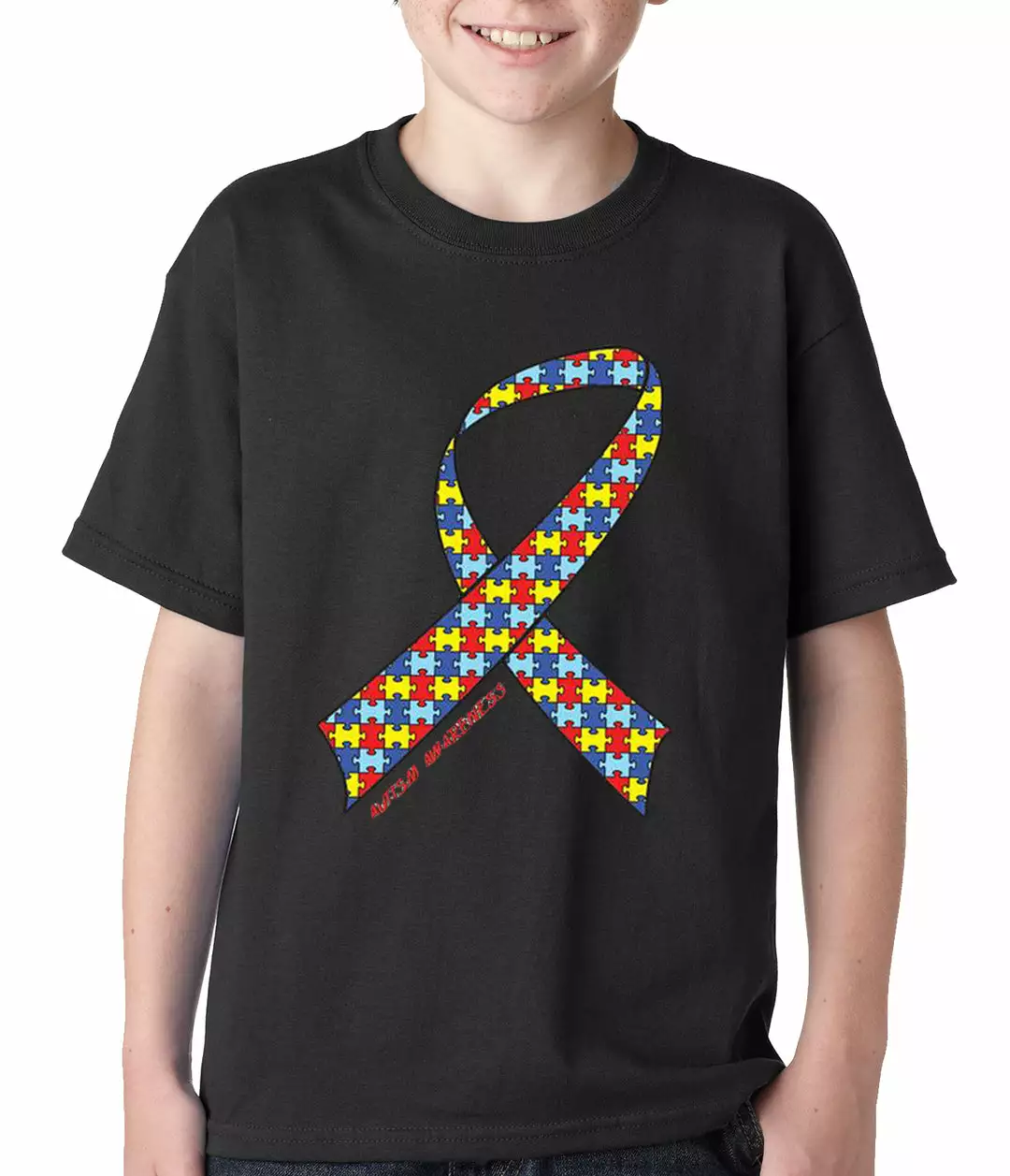 Bewild Autism Awareness Ribbon Kids T-shirt 4 Bewild Autism Awareness Ribbon Kids T-shirt