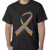 Bewild Positive Reinforcement Autism Awareness Ribbon Mens T-shirt