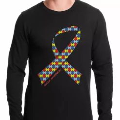 Bewild Autism Awareness Ribbon Thermal Shirt