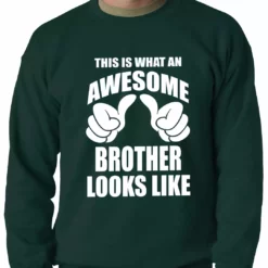 Bewild Awesome Brother Adult Crewneck Cool Funny & Offensive