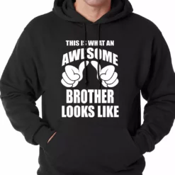 Bewild Positive Reinforcement Awesome Brother Adult Hoodie