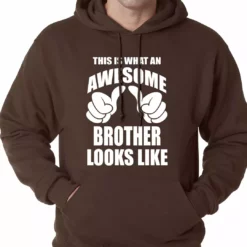 Bewild Positive Reinforcement Awesome Brother Adult Hoodie