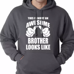 Bewild Positive Reinforcement Awesome Brother Adult Hoodie