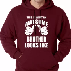 Bewild Positive Reinforcement Awesome Brother Adult Hoodie