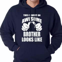 Bewild Positive Reinforcement Awesome Brother Adult Hoodie