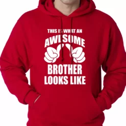 Bewild Positive Reinforcement Awesome Brother Adult Hoodie