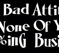 Bewild Bad Attitude Girls T-Shirt