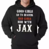 Bewild Bad Girls Ride With Jax SOA Adult Hoodie Famous Quotes And Sayings