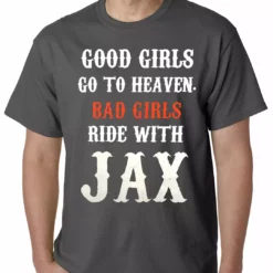 Bewild Bad Girls Ride With Jax SOA Mens T-shirt Famous Quotes And Sayings 14 Bewild Bad Girls Ride With Jax SOA Mens T-shirt Famous Quotes And Sayings