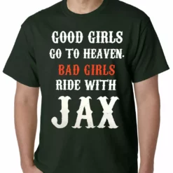 Bewild Bad Girls Ride With Jax SOA Mens T-shirt Famous Quotes And Sayings 15 Bewild Bad Girls Ride With Jax SOA Mens T-shirt Famous Quotes And Sayings