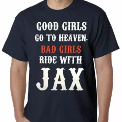 Bewild Bad Girls Ride With Jax SOA Mens T-shirt Famous Quotes And Sayings 17 Bewild Bad Girls Ride With Jax SOA Mens T-shirt Famous Quotes And Sayings